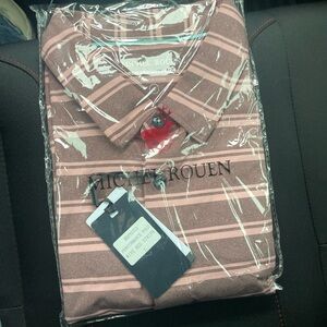 Men's Pink Striped Dress Shirt